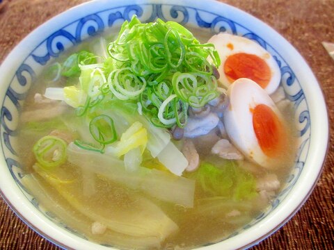 白菜と豚肉のとろみタンメン